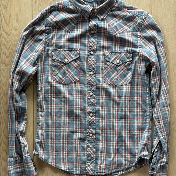 Men's Salt Valley Western Plaid flannel Shirt - Picture 1 of 2